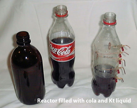 cola bottle reactor with energy liquids