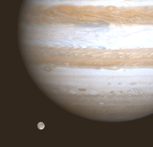 Ganymede within the magnosphere of Jupiter